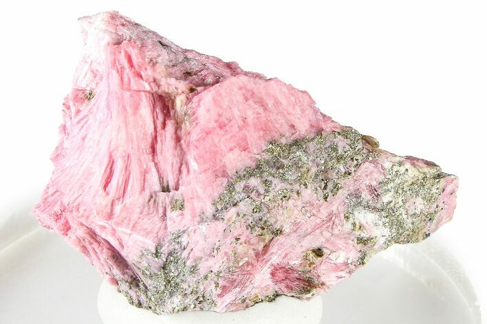 Light Pink Rhodonite with Pyrite - Peru #363144